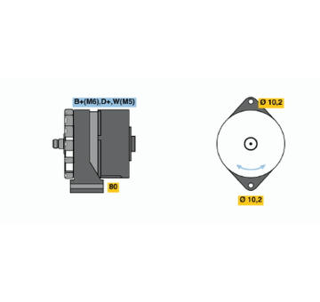 generátor BOSCH 9 120 080 144