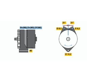 Alternátor BOSCH 9 120 080 146