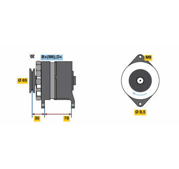 Alternátor BOSCH 9 120 080 169