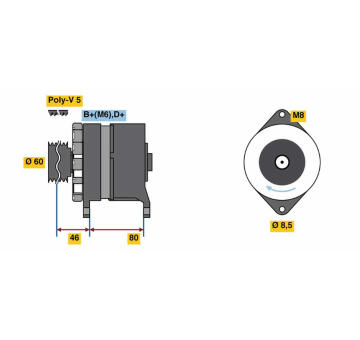 Alternátor BOSCH 9 120 080 172