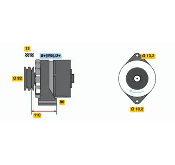 Alternátor BOSCH 9 120 144 105