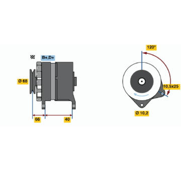 generátor BOSCH 9 120 144 280