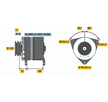 generátor BOSCH 9 120 456 048