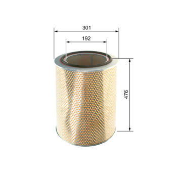 Vzduchový filter BOSCH F 026 400 076