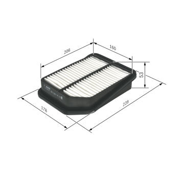 Vzduchový filter BOSCH F 026 400 125