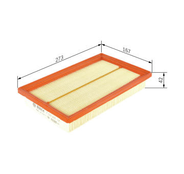 Vzduchový filter BOSCH F 026 400 168