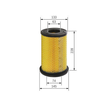 Vzduchový filter BOSCH F 026 400 199