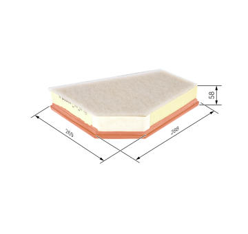 Vzduchový filter BOSCH F 026 400 255