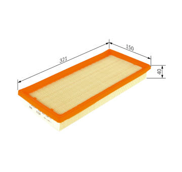 Vzduchový filter BOSCH F 026 400 258