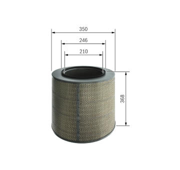 Vzduchový filter BOSCH F 026 400 280