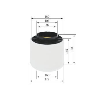 Vzduchový filter BOSCH F 026 400 283
