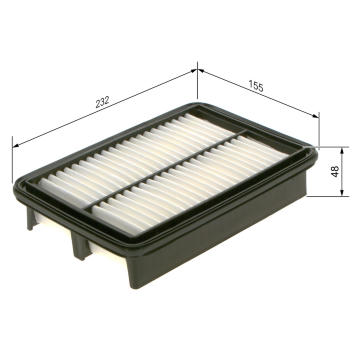 Vzduchový filter BOSCH F 026 400 458