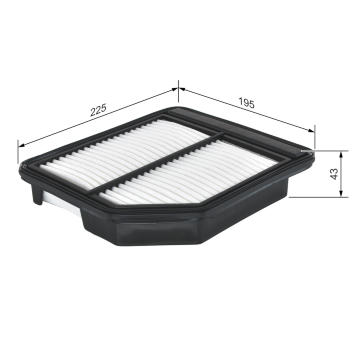 Vzduchový filter BOSCH F 026 400 472