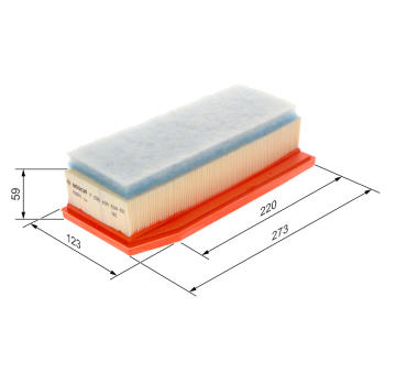 Vzduchový filter BOSCH F 026 400 534