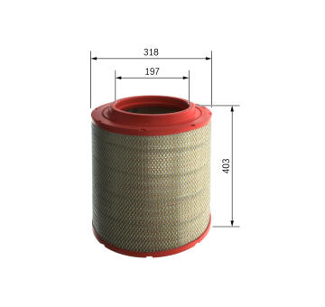 Vzduchový filter BOSCH F 026 400 563