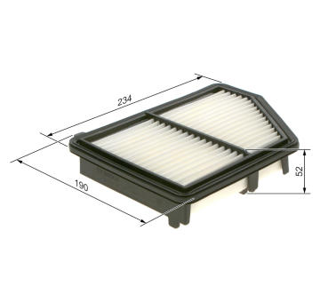 Vzduchový filter BOSCH F 026 400 576