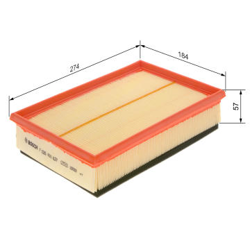 Vzduchový filter BOSCH F 026 400 627