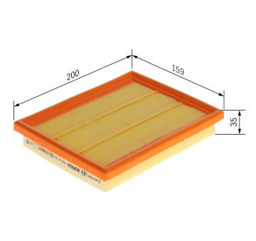 Vzduchový filter BOSCH F 026 400 842