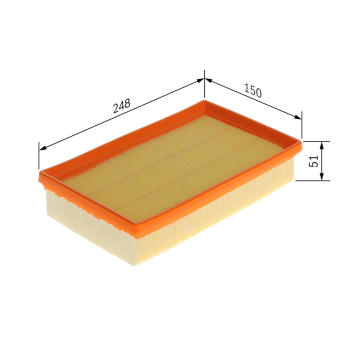 Vzduchový filter BOSCH F 026 400 855