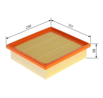 Vzduchový filter BOSCH F 026 400 871