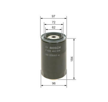 Palivový filter BOSCH F 026 402 036