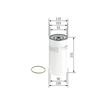 Palivový filter BOSCH F 026 402 038