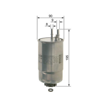 Palivový filter BOSCH F 026 402 206