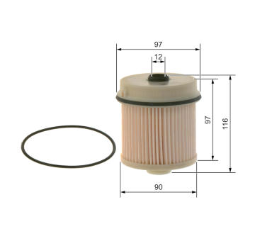 Palivový filter BOSCH F 026 402 216