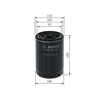 Palivový filter BOSCH F 026 402 311