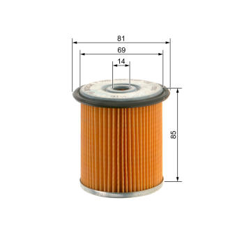 Palivový filter BOSCH F 026 402 502