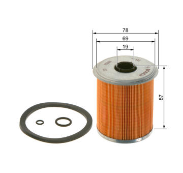 Palivový filter BOSCH F 026 402 521