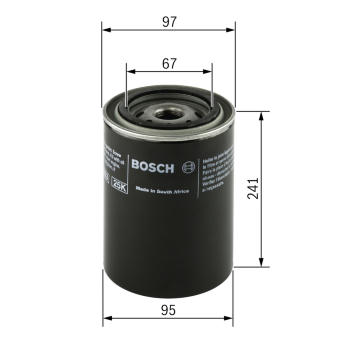Olejovy filtr, manualni prevodovka BOSCH F 026 404 005