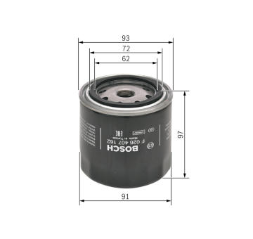 Olejový filter BOSCH F 026 407 162