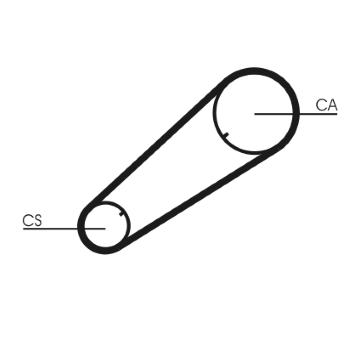 Ozubený řemen CONTINENTAL CTAM CT1004