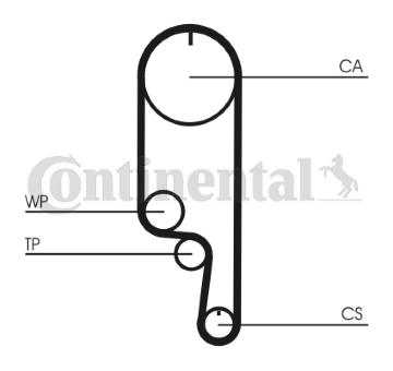 Vodní pumpa + sada ozubeného řemene CONTINENTAL CTAM CT1008WP2