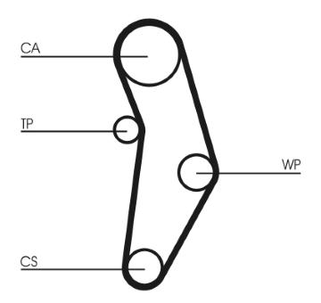 Vodní pumpa + sada ozubeného řemene CONTINENTAL CTAM CT1049WP2