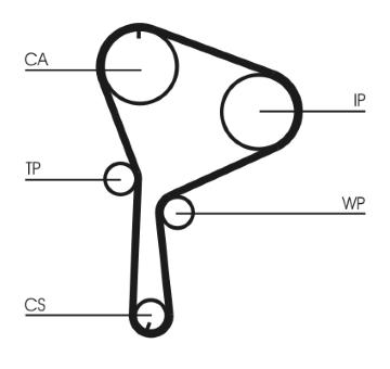 Vodní pumpa + sada ozubeného řemene CONTINENTAL CTAM CT1064WP1