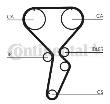 Ozubený řemen CONTINENTAL CTAM CT1116