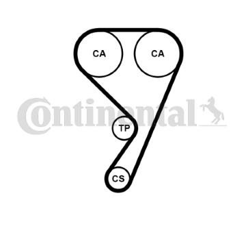 Vodní pumpa + sada ozubeného řemene CONTINENTAL CTAM CT1211WP1