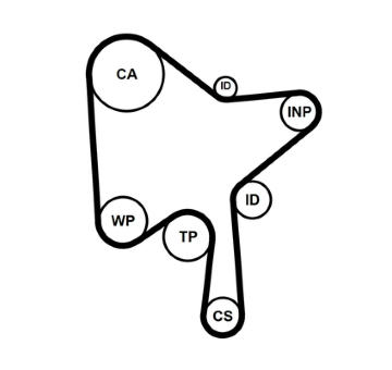 Vodní pumpa + sada ozubeného řemene CONTINENTAL CTAM CT1216WP1