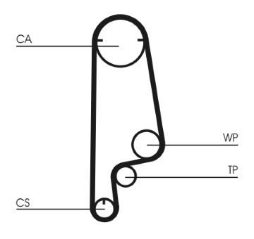 Ozubený řemen CONTINENTAL CTAM CT546