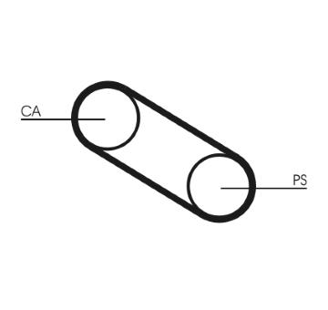 Ozubený řemen CONTINENTAL CTAM CT667