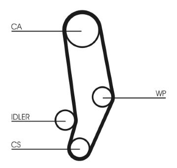 Vodní pumpa + sada ozubeného řemene CONTINENTAL CTAM CT704WP1
