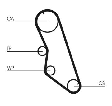 Vodní pumpa + sada ozubeného řemene CONTINENTAL CTAM CT754WP2