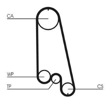 Vodní pumpa + sada ozubeného řemene CONTINENTAL CTAM CT874WP4