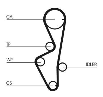 ozubený řemen CONTINENTAL CTAM CT916