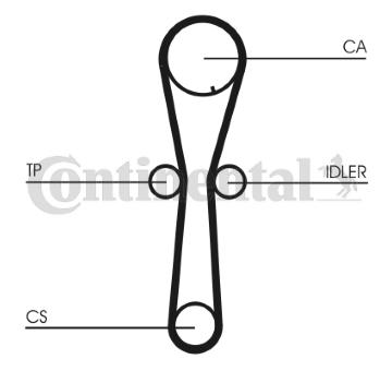 ozubený řemen CONTINENTAL CTAM CT954