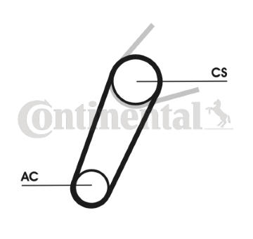 Sada žebrovaných klínových řemenů CONTINENTAL CTAM 5PK711 ELAST T1