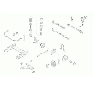 Zavěżení kola SACHS OPEL-OMEGA-FS015