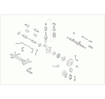 Zavěżení kola SACHS FORD-ESCOR-FS006